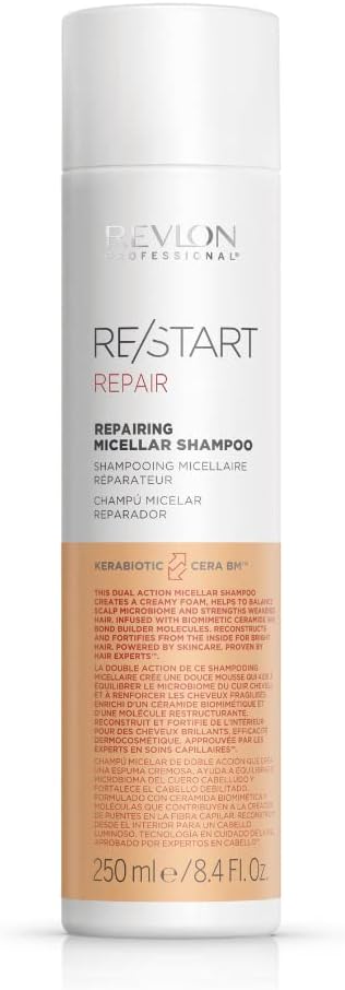 Revlon Professional Restorative Micellar Shampoo, Weak & Damaged Hair Treatment To Stengtthen, Repair & Restore (250Ml) Unisex