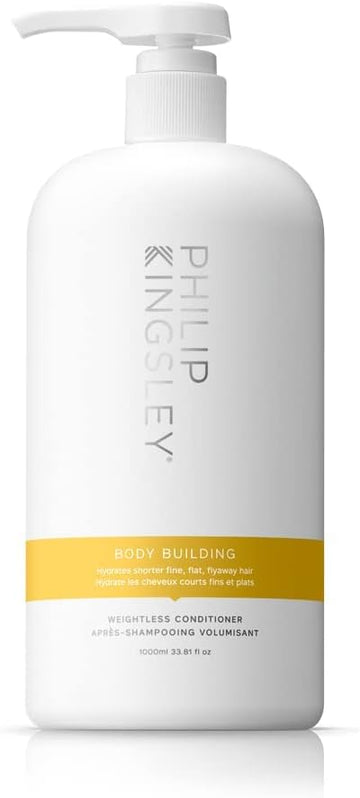 Philip Kingsley | Body Building Weightless Conditioner | Volumising Conditioner For Fine, Limp, Flat, Flyaway Short Hair | Hydrates, Thickens, Lifts And Adds Volume And Shine | 75Ml