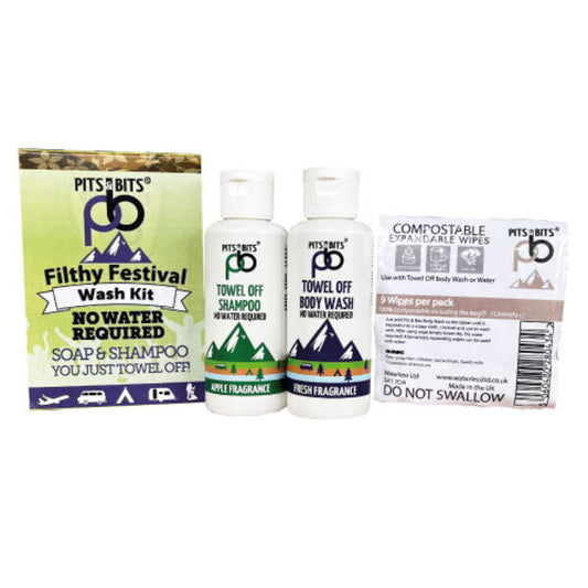 Pits And Bits Filthy Festival Wash Kit - New Bigger Size