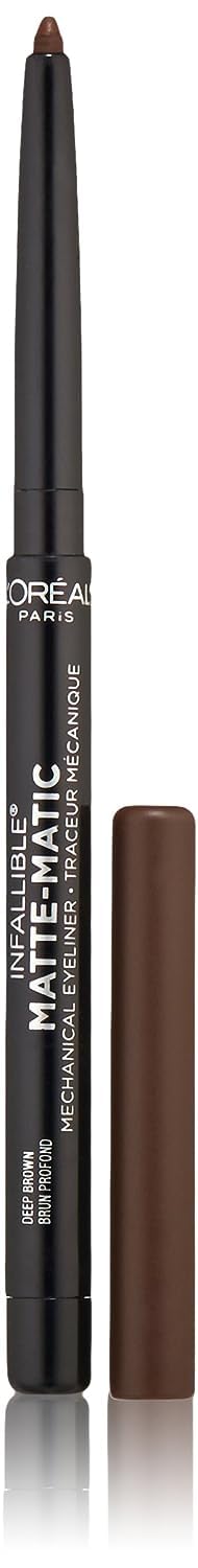 L'Oreal Paris Infallible Matte-Matic Mechanical Eyeliner, Deep Brown, 0.01 Oz