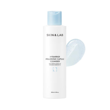 Skin&Lab Hybarrier Hyaluronic Capsule Cleanser| Daily Gel Cleanser Infused With Hyaluronic Capsule And Hyaldeca Complex | For All Skin Types | 6.76 Fl.Oz