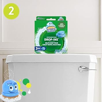 Scrubbing Bubbles Toilet Tablets, Continuous Clean Toilet Drop Ins, Helps Keep Toilet Stain Free and Helps Prevent Limescale Buildup, 3 Count, Pack of 6 (18 Total Tablets) : Health & Household
