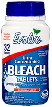 Evolve Original Scent Ultra Concentrated Bleach Tablets (1) : Health & Household