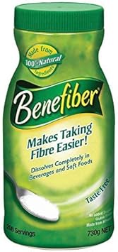 Benefiber 730gm Jumbo 25.75 Fiber Supplement Powder 208 Serves