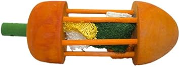 Carrot Roller Toy (2 Pack) - Small Animal Toy & Cage Accessory - Hedgehogs, Squirrels, Chinchillas, Prairie Dogs, Degus, Skunks, Opossums, Rats, Rabbits, Guinea Pigs, Hamsters, Gerbils