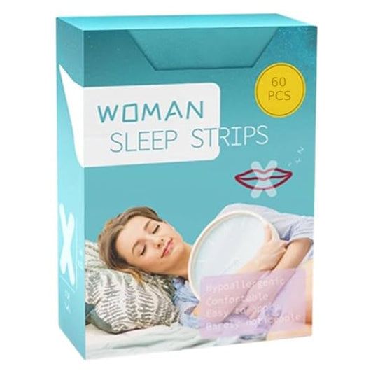 Sleep Strips, Anti Snoring Sleep Strips, Deeper Sleep and Reduced Snoring, Comfortable Sleep Tap, Anti Snoring Advanced Gentle Mouth Tape for Sleeping Stop Snoring (Women)