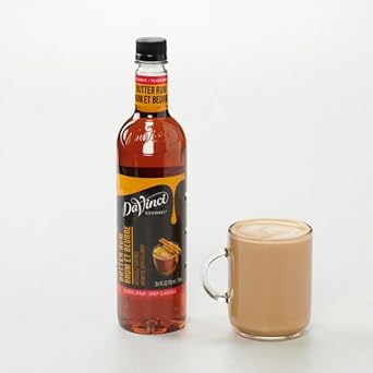 DaVinci Gourmet Classic Butter Rum Syrup, 25.4 Fluid Ounce (Pack of 4) : Grocery & Gourmet Food
