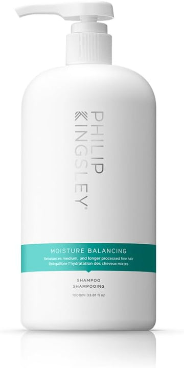 Philip Kingsley | Moisture Balancing Combination Shampoo | Hydrating For Dry And/Or Oily Hair | Anti-Frizz, Anti-Oxidant Shampoo That Hydrates And Adds Shine | 250Ml