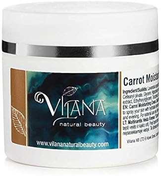 'Carrot Moisturising Cream' | 100% Natural, Sulphate-Free Face Cream - Suitable for All Skin Types | 50ml | Vegan Face Cream with Essential Oils | Moisturises and Softens Skin