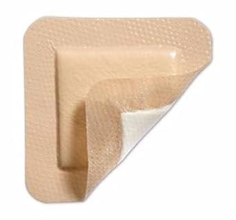 Border Foam Dressing Self-Adherent Absorbent 4 X 4 5/Bx by Mepilex