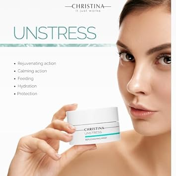 -Christina- Unstress Replenishing Mask - For Combination, Normal, And Dry Skin 50Ml / 1.7 Fl.Oz : Facial Night Treatments : Beauty & Personal Care