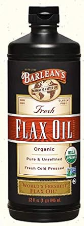 Barlean's Fresh ax Oil, 32- Bottle (2 Pack)