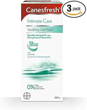 Canesten Canesfresh Soothing Wash Gel 200 Ml (Pack Of 3)