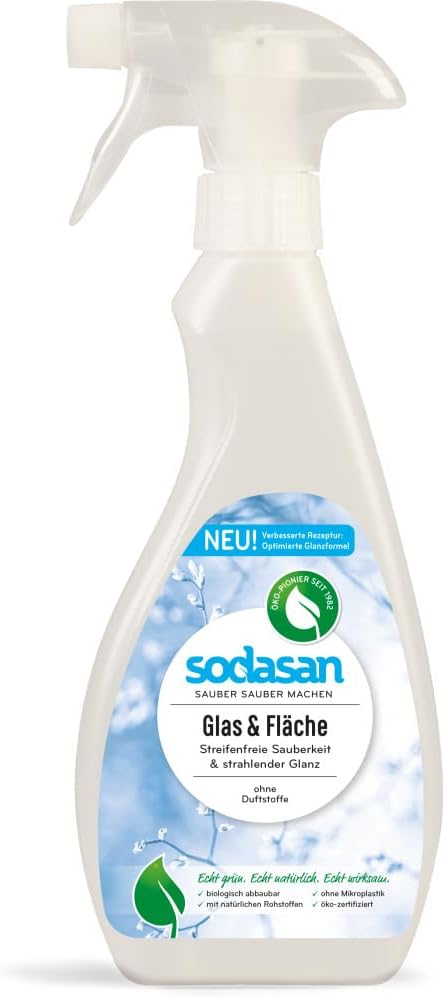 Sodasan Bio Glass & Surface Cleaner (6 X 500 Ml)