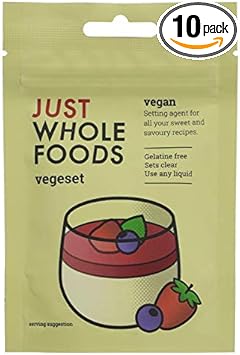 Just Wholefoods Vegeset - Setting Agent 25G (Pack Of 10)