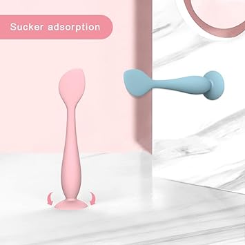 Diaper Cream Spatula, 2 Pack Butt Spatula Baby with Suction Cup Base, Soft Silicone Diaper Cream Applicator, Butt Paste Spatula for Newborn Babies, Small and Portable Baby Spatula for Diaper Cream : Baby