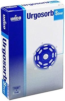 Urgosorb Silver Dressing 10Cm X 20Cm X 5 Sterile Absorbent Anti-Bact Alginate