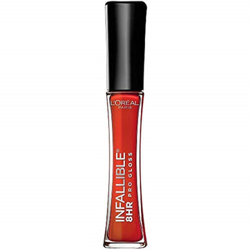 L’Oreal Paris Makeup Infallible 8 Hour Hydrating Lip Gloss, Fiery, 0.21 Fl Oz