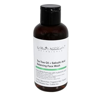 Skin Nutrition Botanicals Tea Tree Oil & Salicylic Acid Balancing Face Wash, 1 Oz. : Beauty & Personal Care