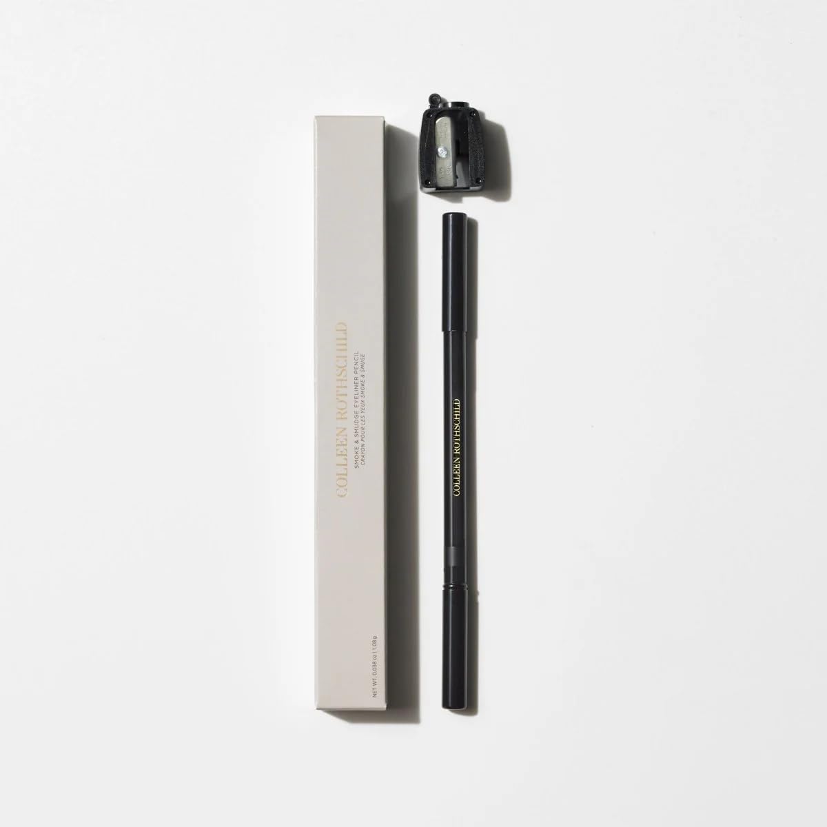 Colleen Rothschild Smoke & Smudge Eyeliner Pencil | Shade: Coal Black | Long-Wear, Intense Color Payoff | Precise Application & Blendable Dimension (0.038 Oz) : Beauty & Personal Care