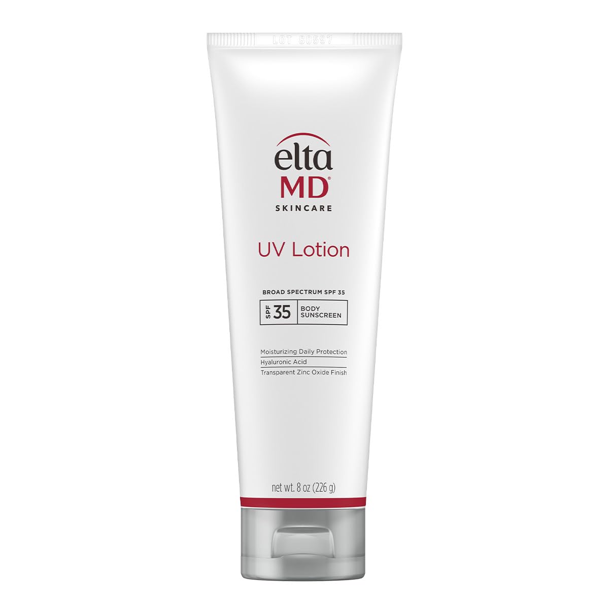 Eltamd Uv Lotion Body Sunscreen, Spf 30+ Sunscreen Lotion, Made With Zinc Oxide And Hyaluronic Acid, 7.0 Oz Pump