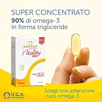 Omegor Vitality 1000 - New with 90% Omega-3 TG! 5* IFOS Certified Sinc