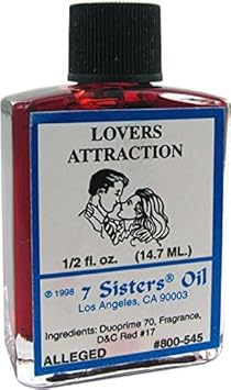 Indio 7 Sisters Of New Orleans Perfumed Anointing Oil - Lovers/Attract 1/2Oz : Beauty & Personal Care