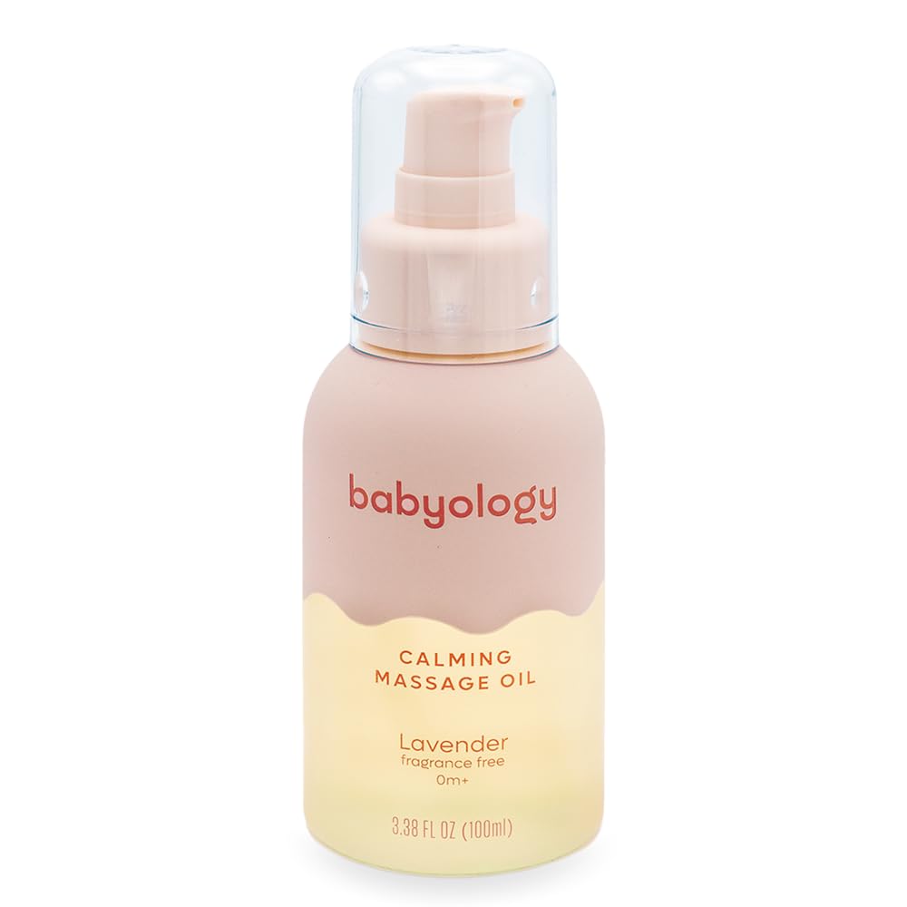 Calming Baby Oil For Newborn With Baby Essential Oils - 3,38 Fl. Oz (100Ml) - Lavender - Nourishing And Moisturizing Massage For Bonding