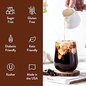 Jordan'S Skinny Syrups Sugar Free Coffee Syrup, Mocha Flavor Drink Mix, Zero Calorie Flavoring For Chai Latte, Protein Shake, Food & More, Gluten Free, Keto Friendly, 25.4 Fl Oz, 1 Pack