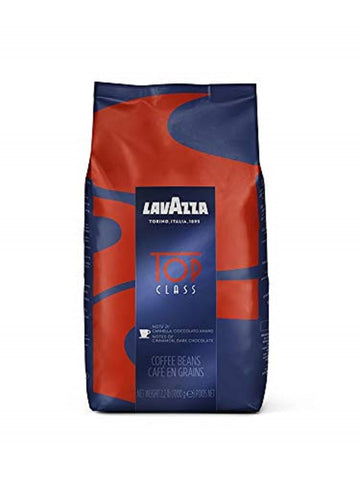 Lavazza Top Class Whole Bean Coffee Blend, Medium Espresso Roast, 2.2 Pound, 6 Count