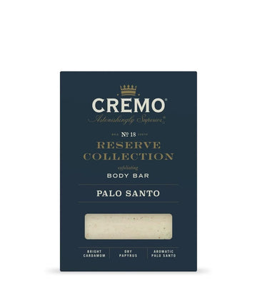 Cremo Exfoliating Body Bars Palo Santo (Reserve Collection) - A Combination of Lava Rock and Oat Kernel Gently Polishes While Shea Butter Leaves Your Skin Feeling Smooth and Healthy (Pack of 3)