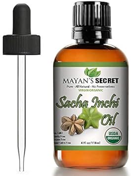 Mayan's Secret Sacha Inchi Oil - USDA Certified Organic Omega-3-6-9