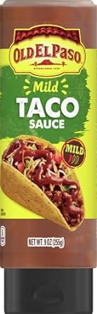 Old El Paso Taco Sauce, Mild, Squeeze Bottle, 9 oz