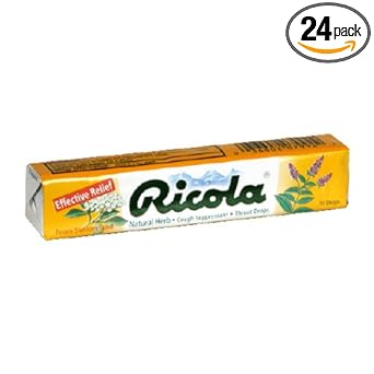 Ricola Cough Suppressant Throat Drops, Natural Herb, 10-Count Boxes (Pack of 24)