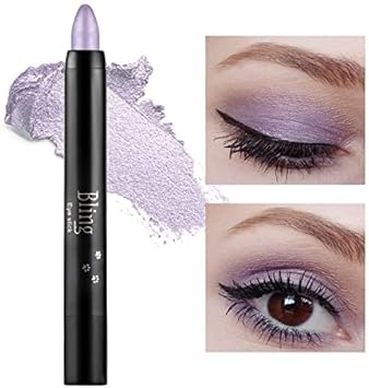 Beliky Girl Eyeshadow Pencil, 15 Colors Glitter Eyeshadow, Shimmer Eyeshadow, Ultra Pigmented Makeup Eye Shadow Powder, Pearlescent White