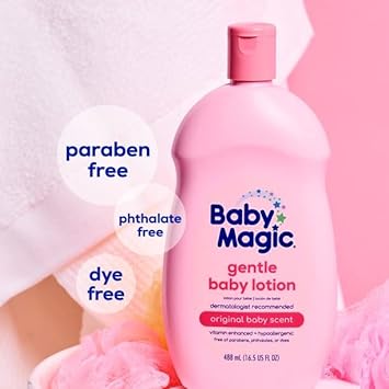 Baby Magic Baby Lotion Gentle 16.5 Ounce Baby Scent (488ml) (2 Pack) : Baby