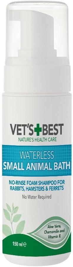 Vet's Best Waterless Small Animal Bath | No Rinse Waterless Dry Shampoo for Small Animals 150ml :Pet Supplies