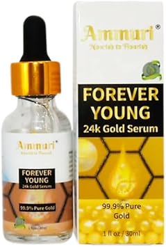 Ammuri 24K Gold Serum Anti-Ageing Anti-Wrinkle Formula Collagen Moisturizing Skin Care Face Serum - Targets Pigmentation, Uneven Skin Tone, And Dark Circles - 30Ml