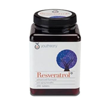 youtheory Resveratrol Advanced Anti-Aging Formula, 0.49  ( Multi-Pack)