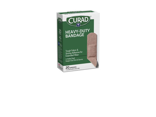 Curad Extreme Hold Heavy Duty Bandages, 1" X 3 1/4", Ideal For Wound Care, Pack Of 24