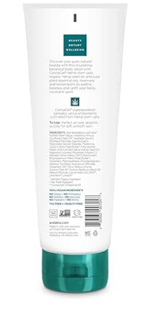 Andalou Naturals Cannacell Body Lotion, Joyful, 8 Ounce