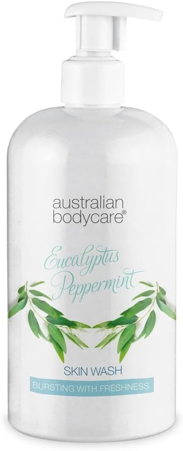 Australian Bodycare Skin Wash Professional 500 Ml | Tea Tree Oil + Eucalyptus Body Wash For The Skin | Relieves Spots And Pimples, Acne, Body Odor & Smelly Feet | Effective After Shaving And Waxing