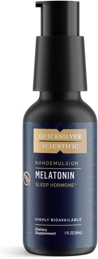 Quicksilver Scientific Liposomal Melatonin - Bedtime, Jet Lag & Immune Support Melatonin Liquid For Adults - Efficient, Superior Absorption 1Mg Melatonin To Minimize Morning Drowsiness (30 Ml)