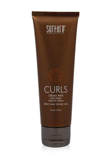 Surface Hair Curls Cream Wax, Define And Add Shine And Texture To Curly Hair, With Cocoa And Shea Butter, 4 Fl. Oz