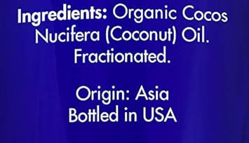 Organic Fractionated Coconut Oil By Zongle, 4 Oz – 100% Pure Natural, Usda Certified, Therapeutic Grade