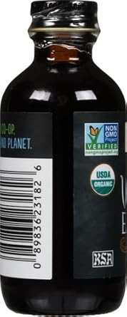 Frontier Co-Op Organic Vanilla Extract, 2 Ounce Glass Bottle, Buttery Smooth, Sugar-Free Flavor For Smoothies And More