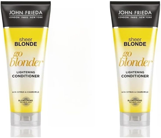John Frieda Go Blonder Lightening Conditioner For Blonde Hair 250 Ml (Pack Of 2)
