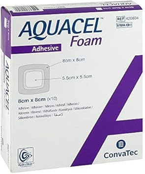 Aquacel Foam ADH 8cm x 8m Dressing x 10 - 378-1820