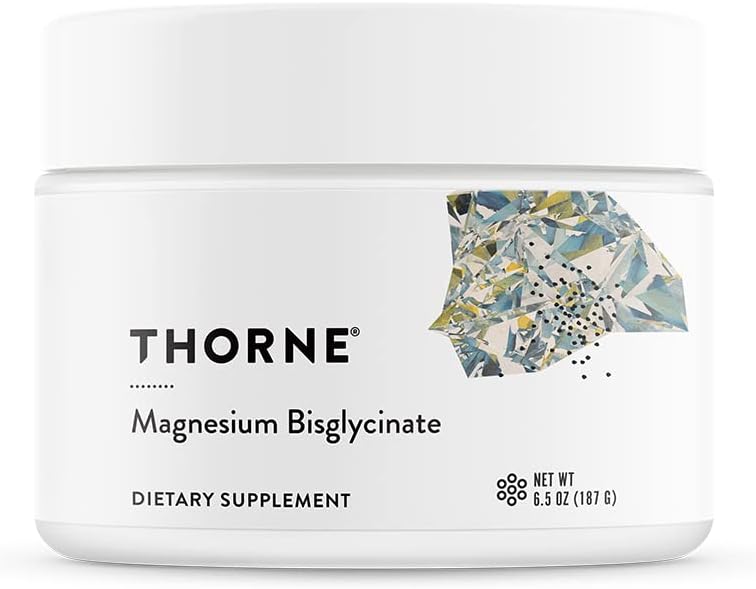 Thorne Magnesium Bisglycinate - Powdered Magnesium Formula - Support Restful Sleep, Muscle Relaxation, Heart Health, and Metabolism - NSF Certified for Sport - Gluten-Free - 6. - 60 Servings