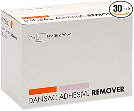 Dansac Adhesive Remover Non Sting Single Use Wipes 082-30 (X30)
